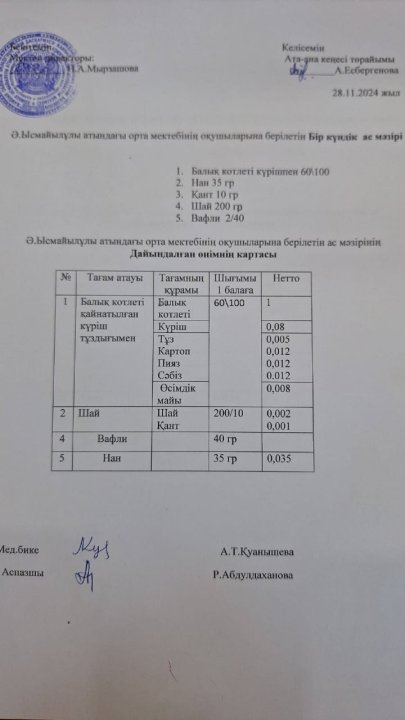ас мәзірі